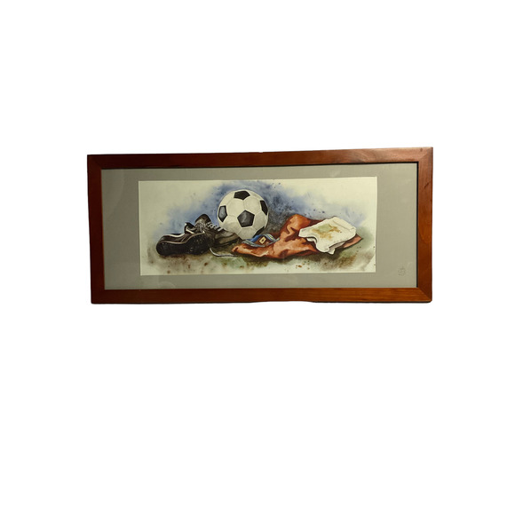 GOOOOOAAAAAAAAAAAAAALLLLLLLLLL! 2 Prints by Glenda Brown Football and Soccer - Picture 1 of 5